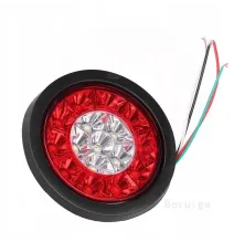 Komplet 2 lamp tylnych - GMP OKRĄGŁE - lampy tylne zespolone CZARNE