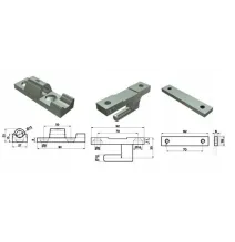 [ZESTAW] - Komplet zawiasu L-90 (Podkłada + cz. męska + cz. żeńska)