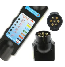 [ZESTAW] - Tester gniazda 7 PIN + BATERIA 9V