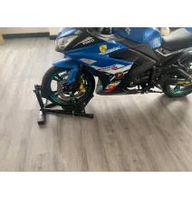 Stojak motocyklowy - kobyłka, uniwersalny CZARNY do kół 10-21"