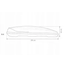 Box dachowy - TRAXER 8.6 | antracyt