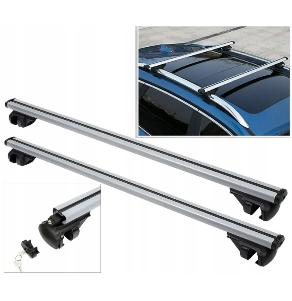 Bagażnik dachowy - UNIWERSALNY [OTWARTY] - 120cm uniwersalny aluminiowy