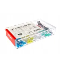 Bezpieczniki samochodowe - MINI fuse box mix (80szt)