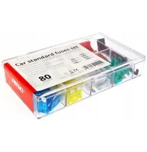 Bezpieczniki samochodowe - STANDARD fude box mix (80szt)