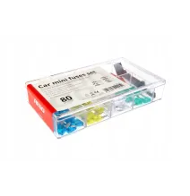 Bezpieczniki samochodowe - MINI fuse box mix (80szt)