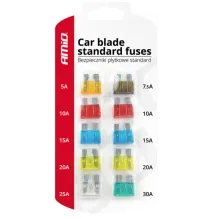 Bezpieczniki samochodowe - BLISTER 10szt. | STANDARD fuse