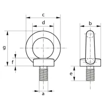 Śruba - z uchem M10 (uchwyt oczkowy)