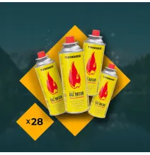 [ZESTAW] - 28 x Kartusz z gazem 400ml [277g] - KARTON