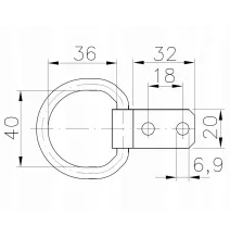 [ZESTAW] - 4 x Uchwyt podłogowy ZBF 50-1 CHINA